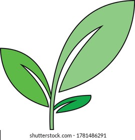 Leave design logo vector stock