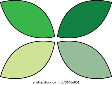 Leave design logo vector stock