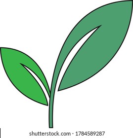 Leave design logo vector stock