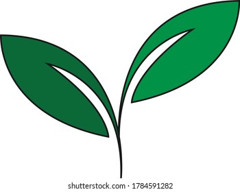 Leave design logo vector stock