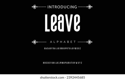 Leave font modern bouncy typeset, lively friendly alphabet. Playful cheerful letters in Los Muertos Mexican style for menus, labels, signage, ads, crafts and comic book. Vector typographic design
