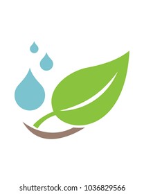 leave and healthcare logo template