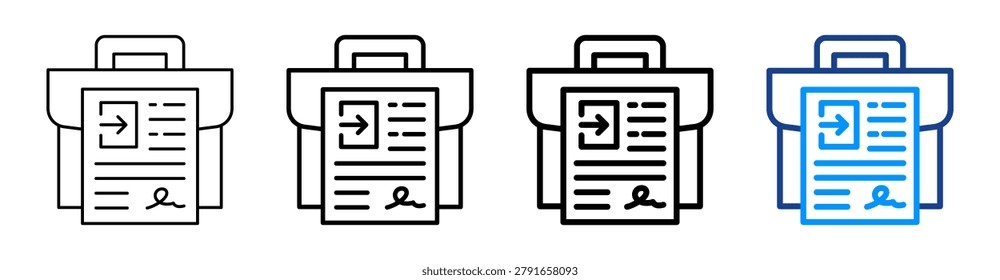 Leave Icon Different Style Outline Collection Set