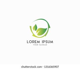 Leave Logo Design Template Element.