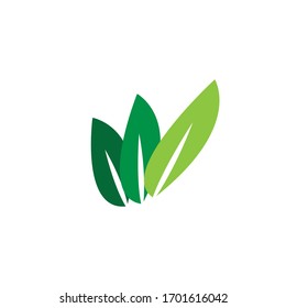 Leave logo icon template stock vector