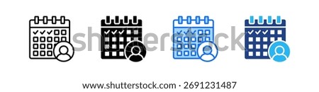 Leave Management Icon Set Multiple Style Collection