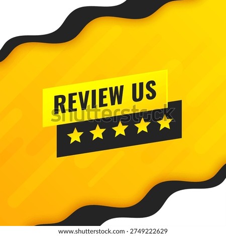 leave mark or review us background share your feedback and suggestions vector