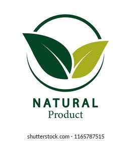 Leave natural design.logo natural product