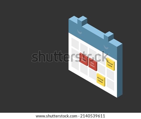 leave report which is the summary of employee who request leave or day off