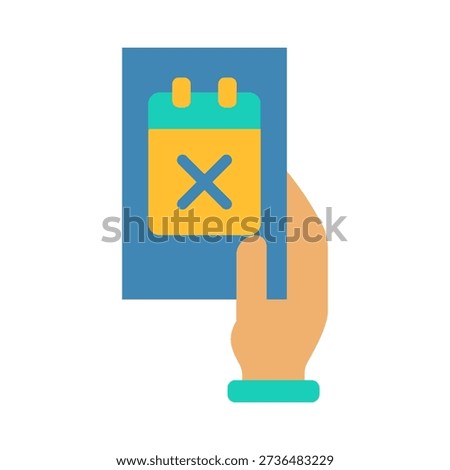 Leave Request Icon - Flat Color Icons For Human Resources Management