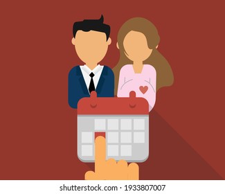 leave request for maternity and Paternity leave for men vector