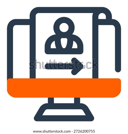 Leave Request Vector Icon for HRMS