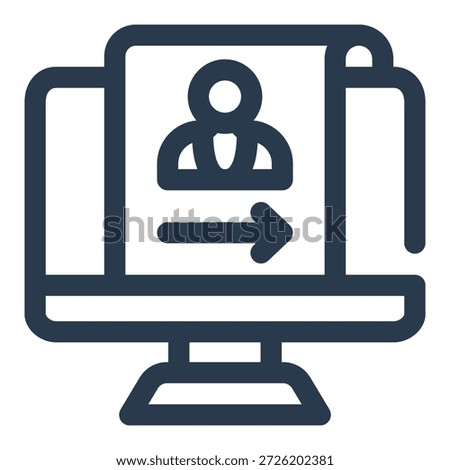 Leave Request Vector Icon for HRMS