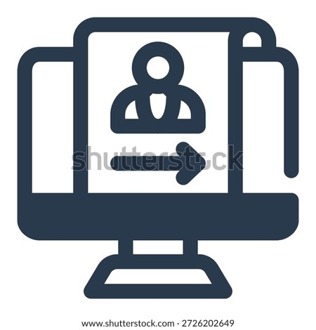 Leave Request Vector Icon for HRMS
