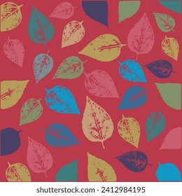 Leave seamless background illustration pattern
