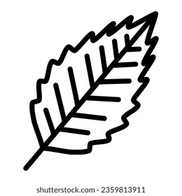 leave, simple icon isolated on white background, vector icon