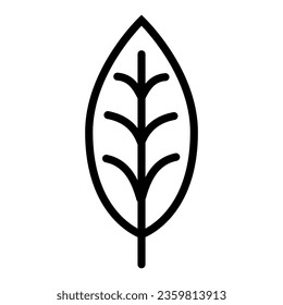 leave, simple icon isolated on white background, vector icon
