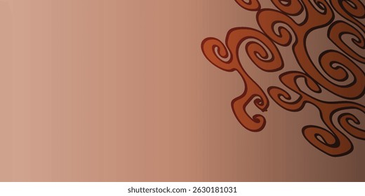 Deja el sello sin patrón. Patrón de Vector inconsútil de la acuarela. Fondo de batik de línea.