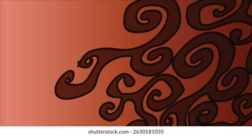 Leave stamp seamless pattern. Watercolor seamless vector pattern. Line batik background.