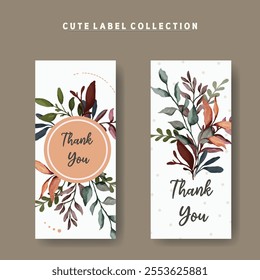leave watercolor sticker template background