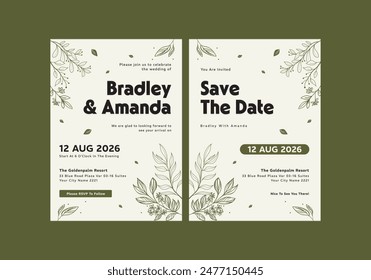 **Leavely Wedding Invitation Template**_ is clean, modern, simply style, and moreover it’s friendly use. It’s Quick And Easy to use to save your time.