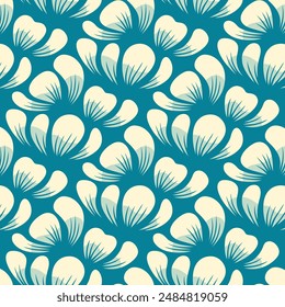 Leaves 60s 70s White Designs in Fabric, Wallpaper and Textures