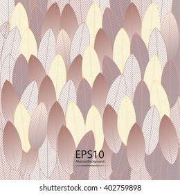 Leaves abstract background. Vector illustration.