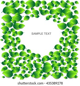 Leaves abstract background. Vector stock.