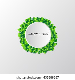 Leaves abstract background. Vector stock.