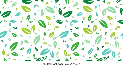 Folhas abstrato sem emenda projeto padrão