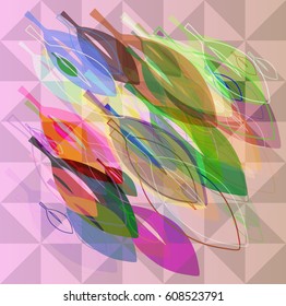 leaves art background