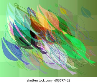 leaves art icon