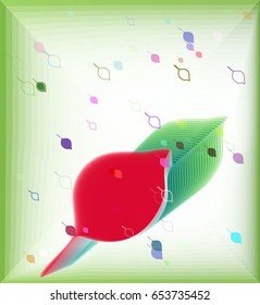 leaves art icon