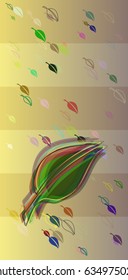 leaves art pattern