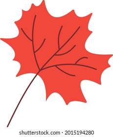 hojas es elemento de decoración de otoño 