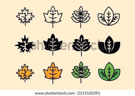 leaves autumn icon vector illsutration