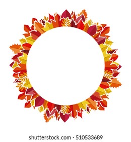 Leaves of autumn season design