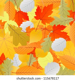 Leaves autumn vector background