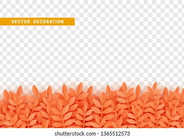 Leaves background. foliage isolated. vector leaf pattern.