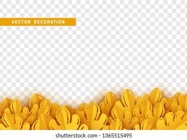 Leaves background. foliage isolated. vector leaf pattern.