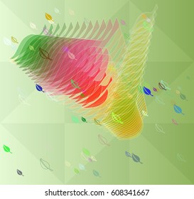 leaves background icon
