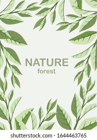 Leaves background image vector file.