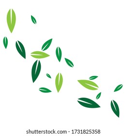 Leaves background pattern vector illustration
