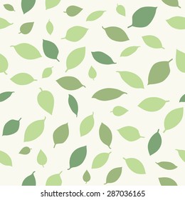 Leaves background. Seamless pattern.Vector.