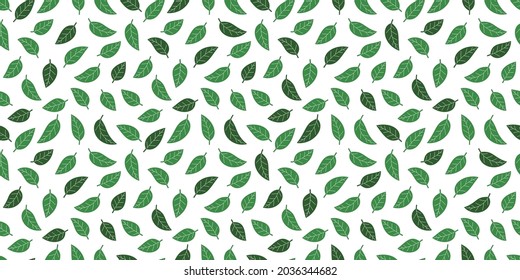 Deja el fondo. Patrón sin problemas.Vector. Textura de la naturaleza.