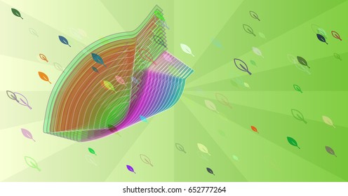 leaves background template