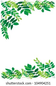Leaves background vector