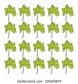 Leaves background vector