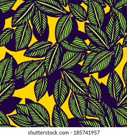  Leaves background. Vector illustration