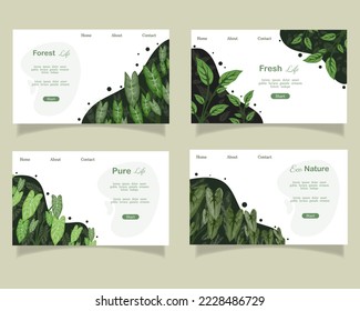 deja un vector de diseño de fondo para ecología